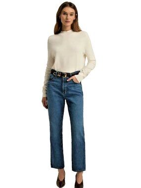 Favorite Daughter The Otto High Rise Boyfriend Ankle Jeans 28 Deane Quiet Luxury